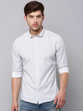 Men White Printed Casual Shirt-TKTPRINT-106-White